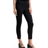 ZIP DETAIL 7/8TH PANT - JET BLACK