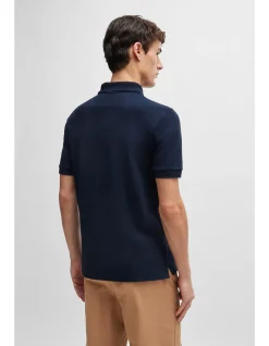 Zip-neck Slim-fit Polo Shirt