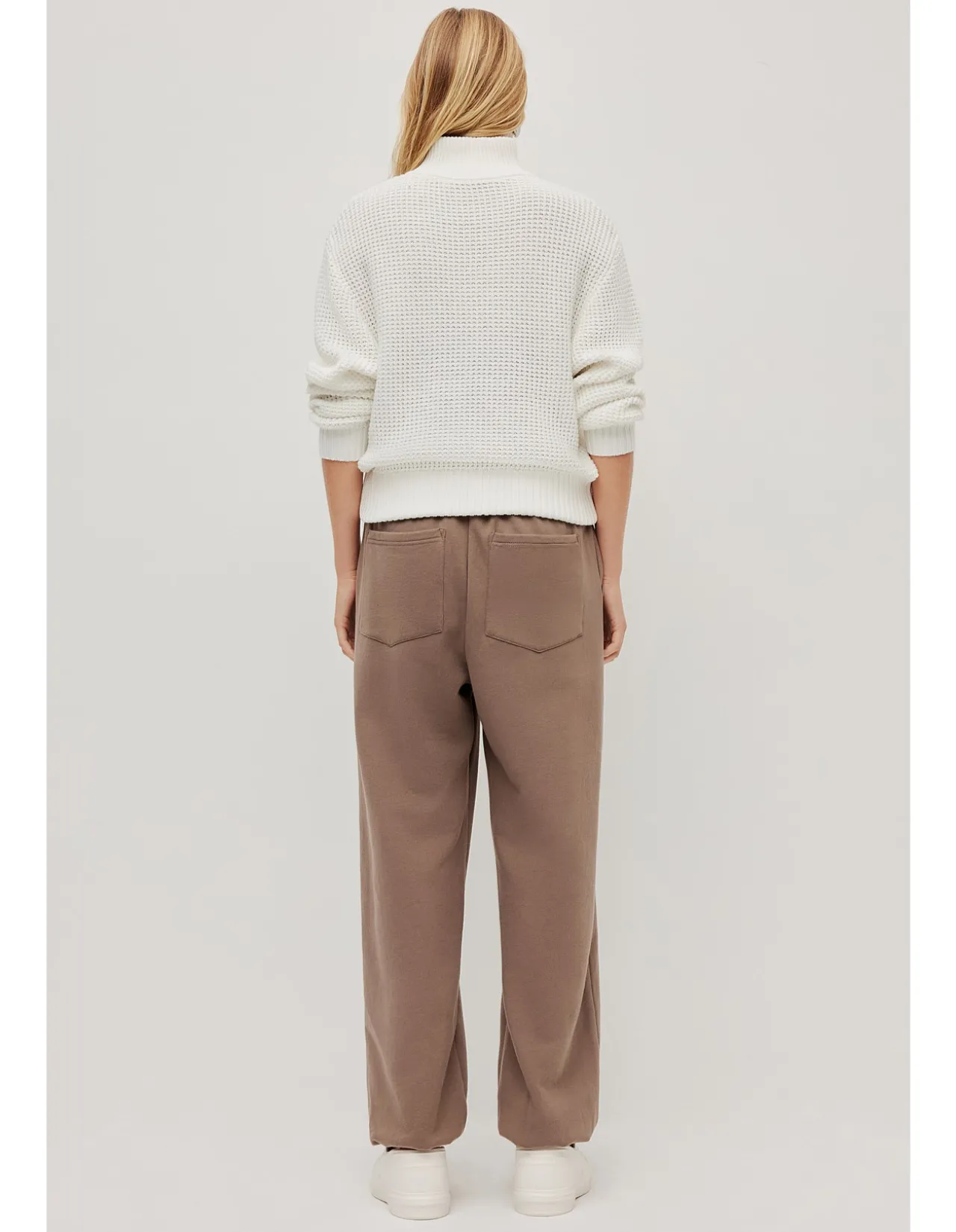 1/4 Zip Waffle Knit Jumper