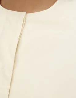 Zoie Padded Bomber Jacket Antique White