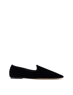Zora Suede Almond Toe Slip-On Flat