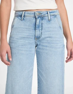 Zoya Mid Rise Wide Leg Denim Jeans